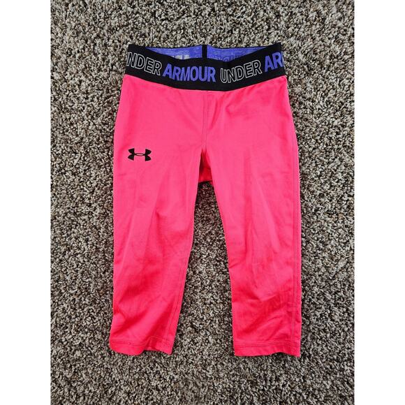 Under Armour Other - Under Armour Girls Sz 6 Athletic Leggings Bright Pink